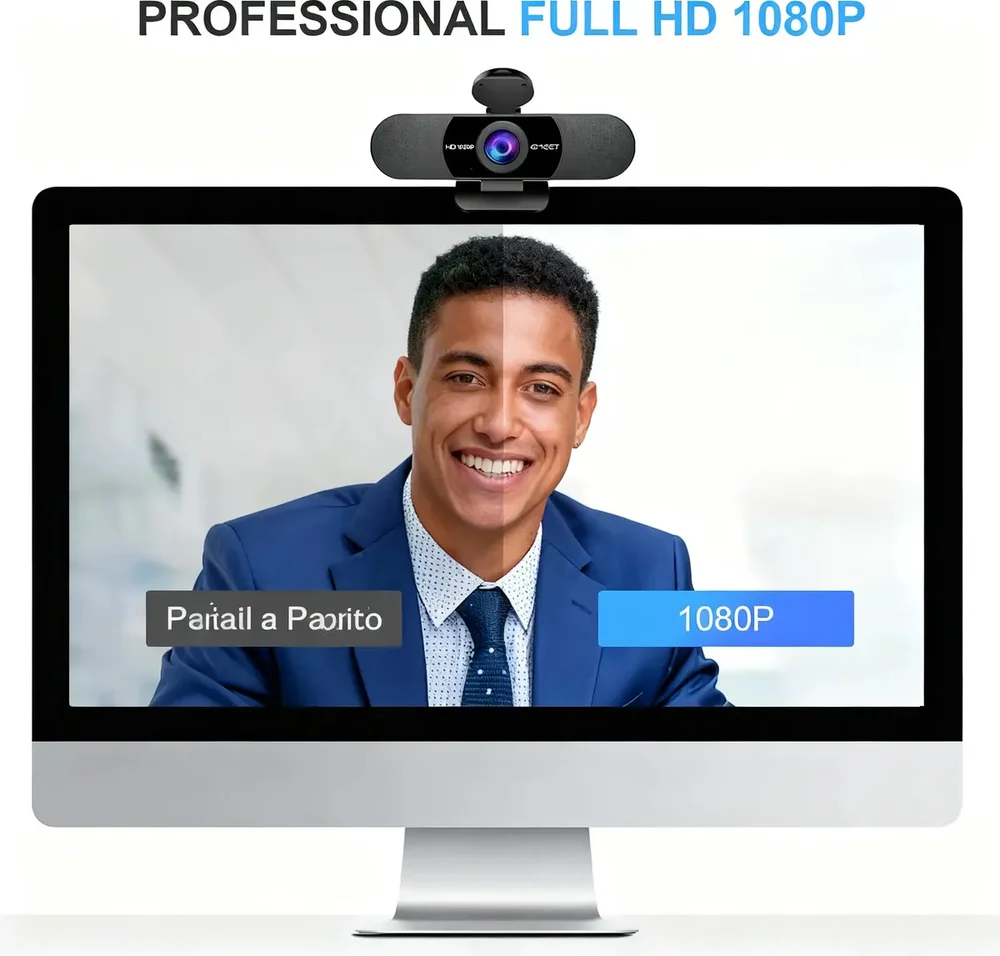 Imagem 2 de 4 do produto Webcam Emeet C960 Full Hd 1080p Usb Para PC - Microfone Integrado, Tampa De Privacidade, Plug & Play