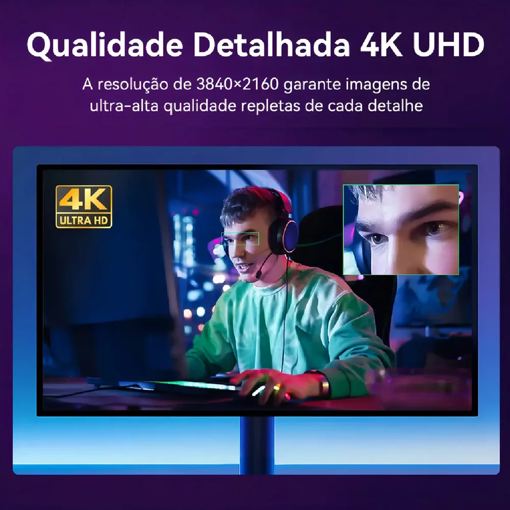 Imagem 4 de 4 do produto Webcam Emeet S800 4k Hdr Usb Para PC - Sensor Sony, Autofoco Pdaf + Tof, 60fps, Microfone Duplo