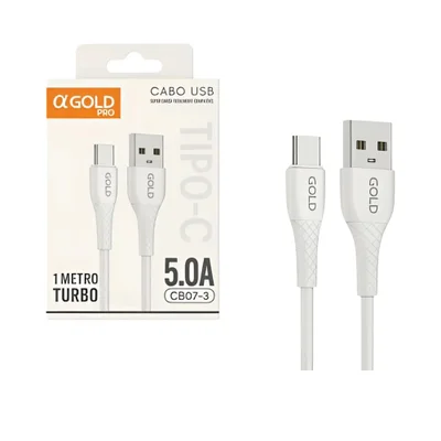 Cabo Usb Super Carga A'gold Pro 5.0a Cb07-3