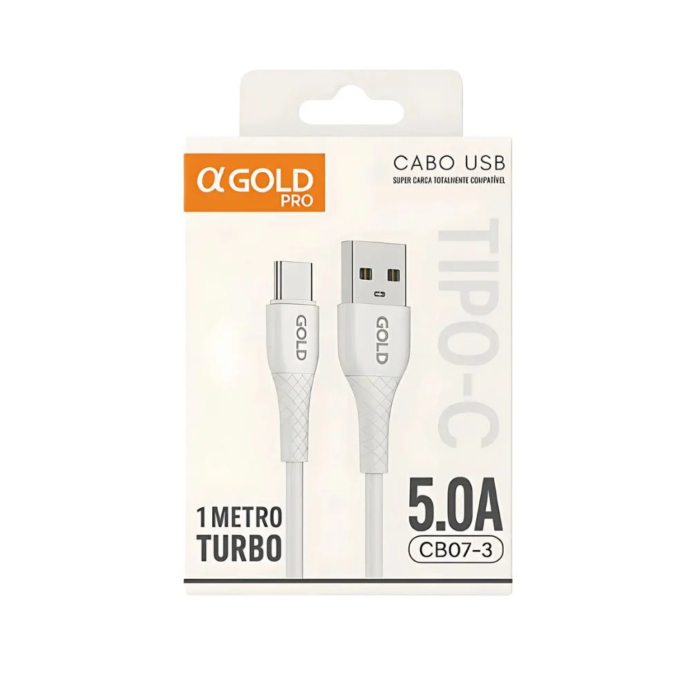 Imagem 5 de 5 do produto Cabo Usb Super Carga A'gold Pro 5.0a Cb07-3
