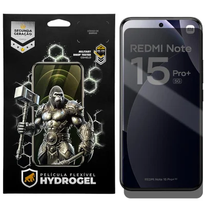 Película Para Xiaomi Redmi Note 15 Pro Plus - Privacidade Hydrogel - Gshield