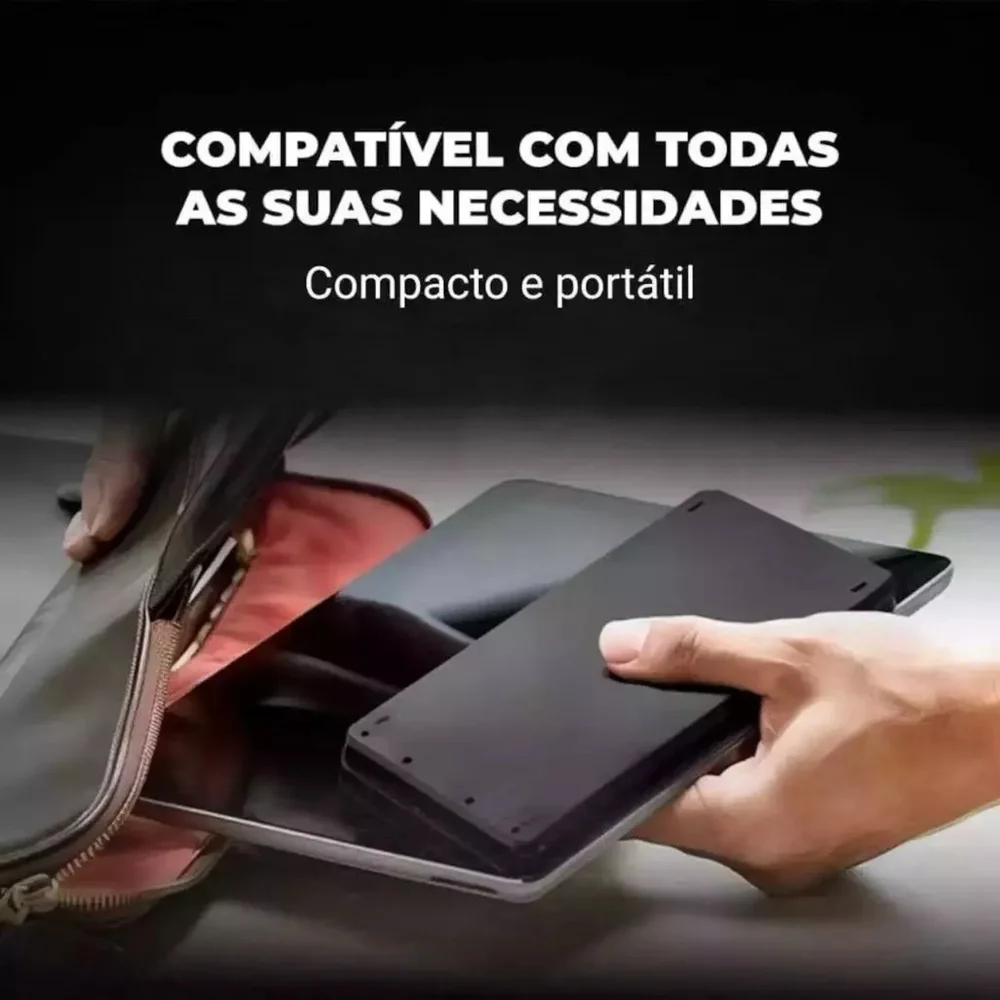 Imagem 4 de 5 do produto Kit Teclado Dobrável Bluetooth Portátil E Mouse Sem Fio Wireless - Portabilidade