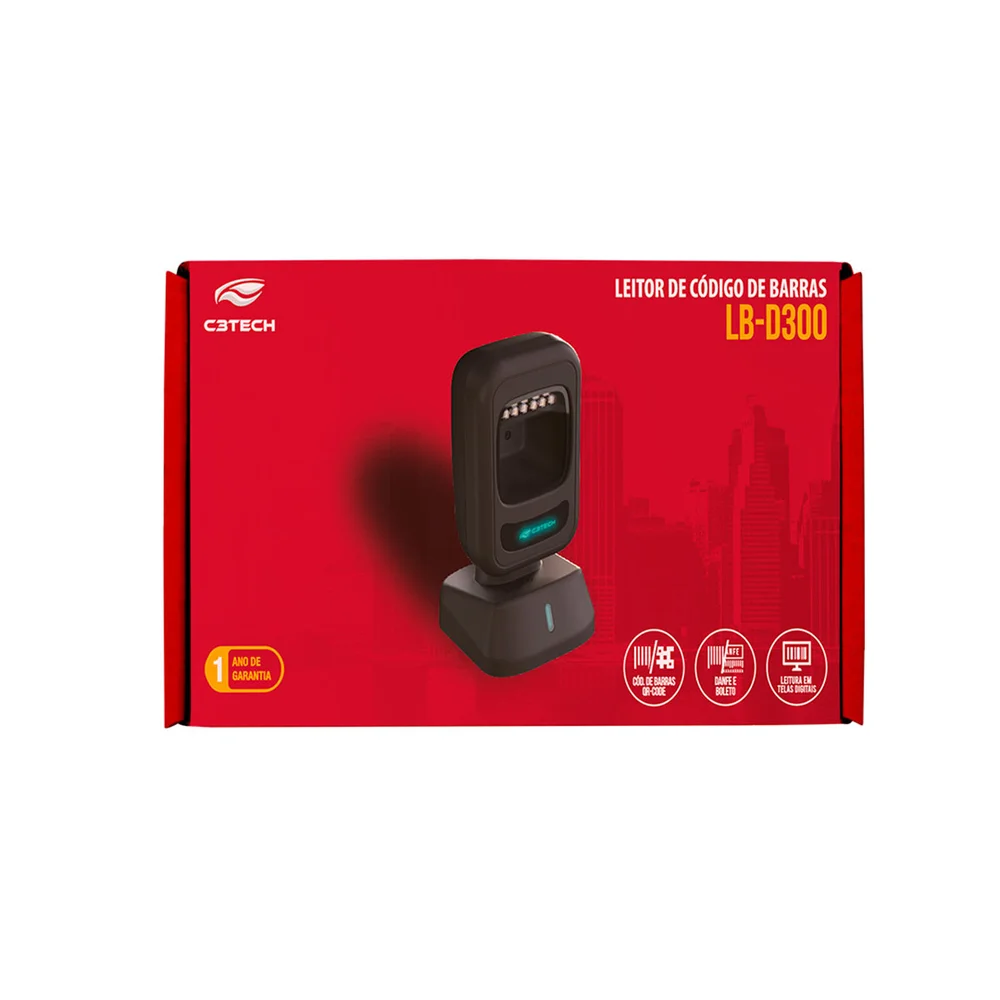 Imagem 3 de 4 do produto Leitor Codigo De Barras Usb 1d/2d C3tech Lb-d300
