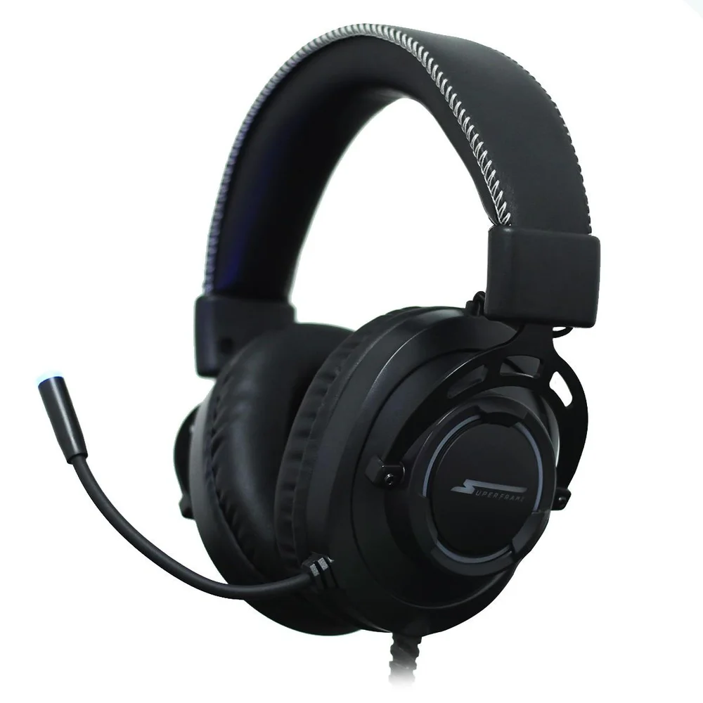 Imagem 5 de 5 do produto Headset Gamer Superframe Aura, 7.1 Surround, RGB, Usb, Black, Aura Sf-h02