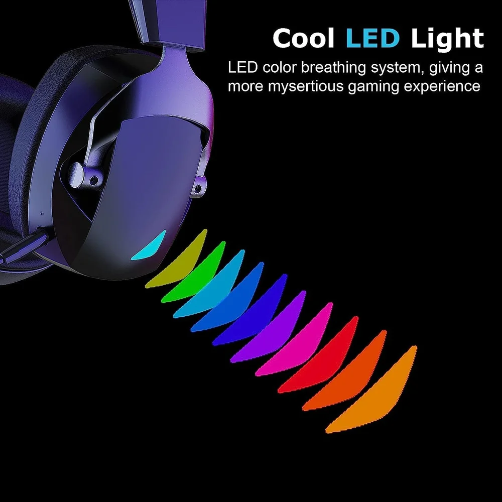 Imagem 2 de 5 do produto Headset Gamer Fone De Ouvido Com Fio V5.3 Preto