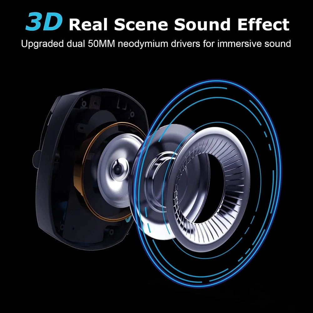Imagem 4 de 5 do produto Headset Gamer Fone De Ouvido Com Fio V5.3 Preto