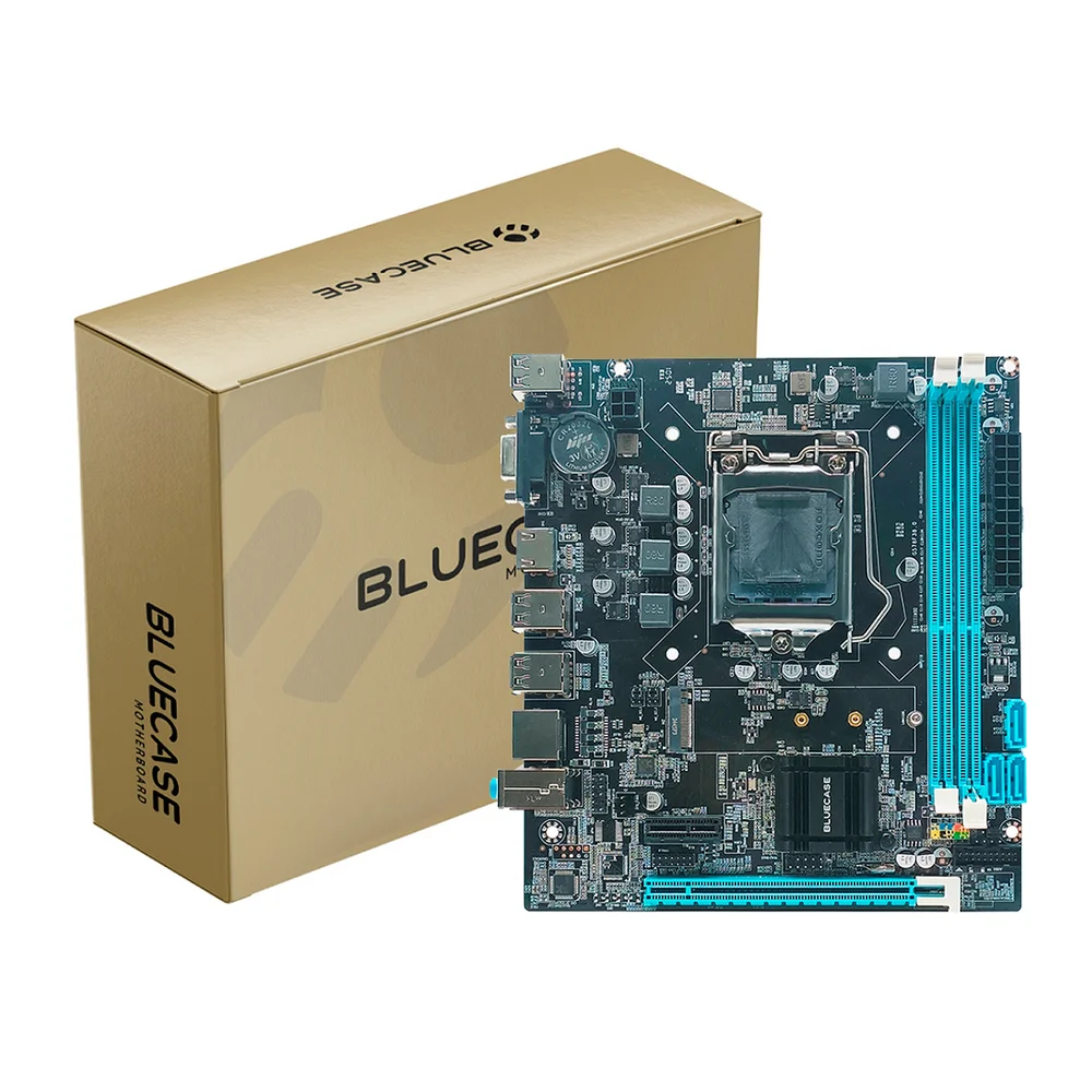 Placa Mãe 1155 2ª, 3ª Geração Bluecase Bmbb75-g3hgu-m2r3bx, Ddr3 16gb, M2/NVME, HDMI, Vga, 1000 Mb/s, Preta, Gar: T9m Placa Mãe 1155 2ª, 3ª Geração Bluecase Bmbb75-g3hgu-m2r3bx, Ddr3 16gb, M2/NVME, HDMI, Vga, 1000 Mb/s, Preta, Gar: T9m