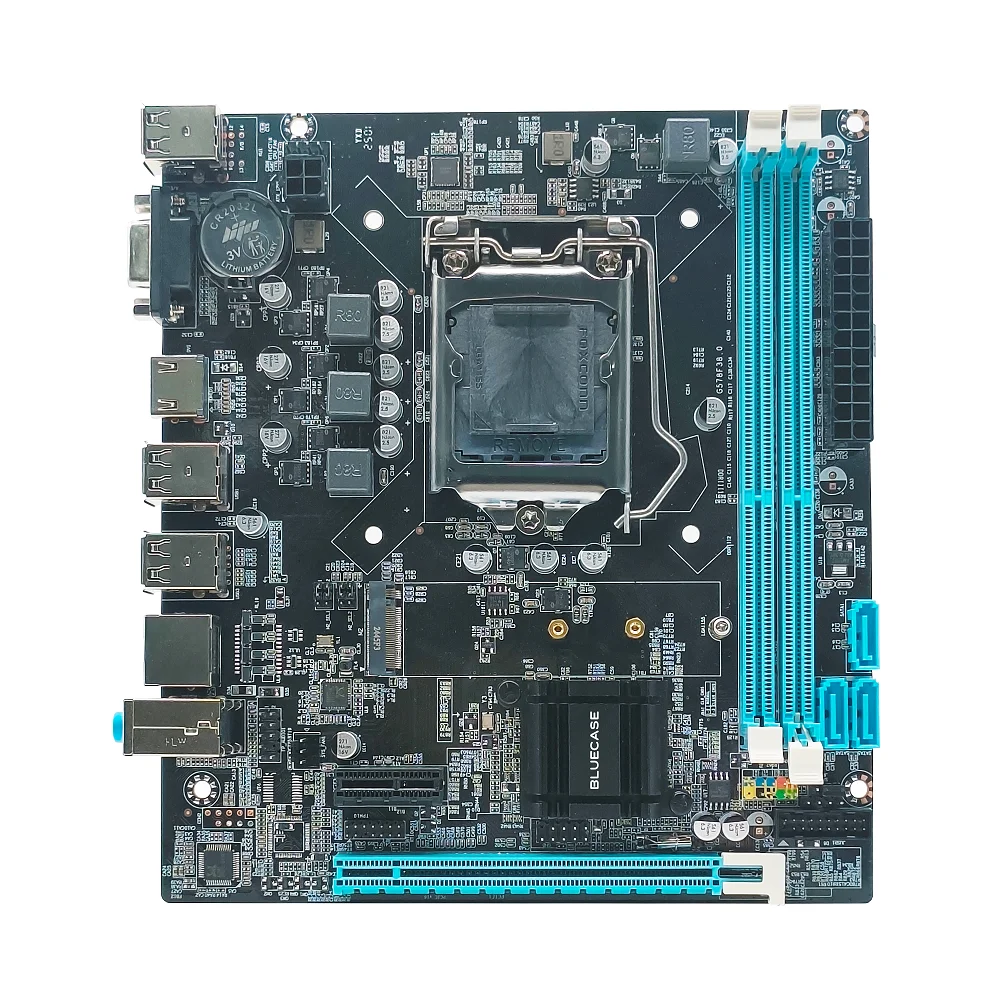 Placa Mãe 1155 2ª, 3ª Geração Bluecase Bmbb75-g3hgu-m2r3bx, Ddr3 16gb, M2/NVME, HDMI, Vga, 1000 Mb/s, Preta, Gar: T9m Placa Mãe 1155 2ª, 3ª Geração Bluecase Bmbb75-g3hgu-m2r3bx, Ddr3 16gb, M2/NVME, HDMI, Vga, 1000 Mb/s, Preta, Gar: T9m