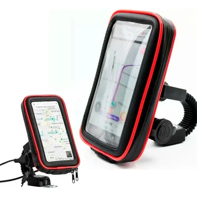 Suporte Para Celular De Moto Com Carregador Usb