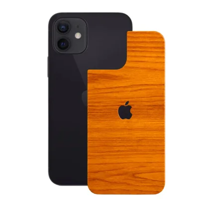 Película Para Iphone 12 - Traseira Efeito Madeira Clara - Gshield