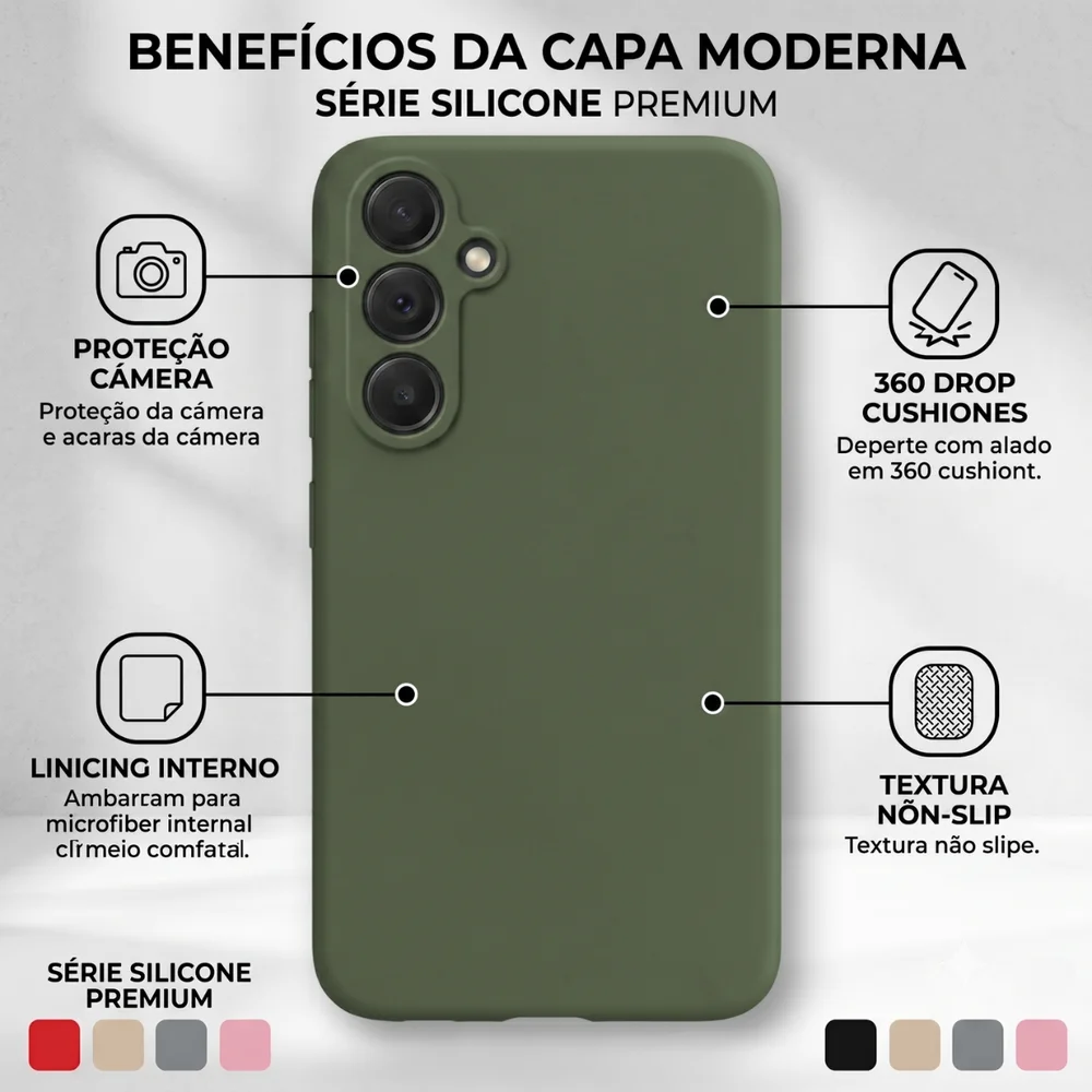 Imagem 2 de 5 do produto Capa Capinha Case Premium Compatível Samsung Galaxy A57 5g