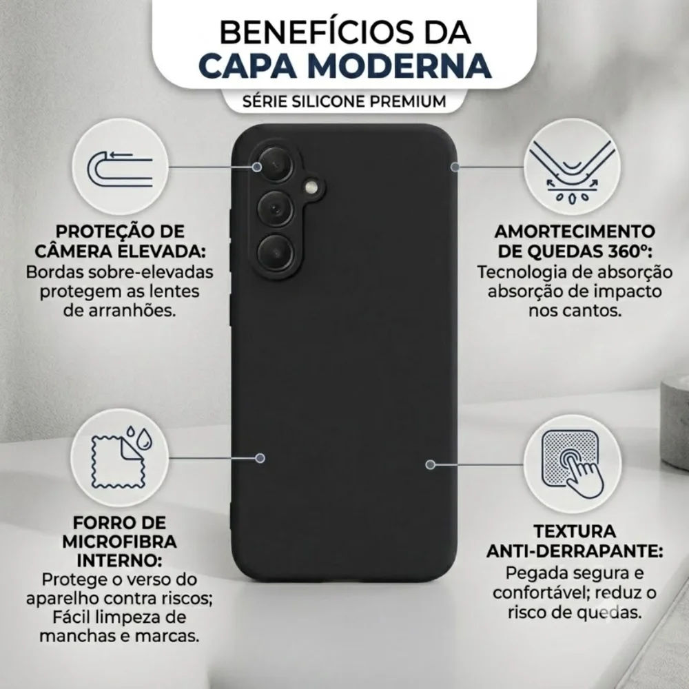 Imagem 3 de 5 do produto Capa Capinha Case Premium Compatível Samsung Galaxy A37 5g