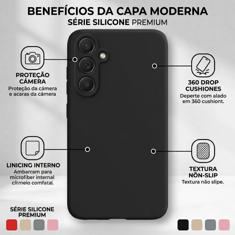 Imagem 5 de 5 do produto Capa Capinha Case Premium Compatível Samsung Galaxy A37 5g