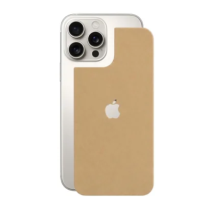 Película Para Iphone 16 Pro - Traseira Efeito Couro Bege - Gshield