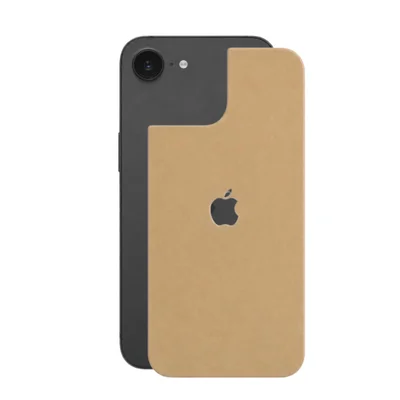 Película Para Iphone 16e - Traseira Efeito Couro Bege - Gshield
