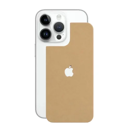 Película Para Iphone 14 Pro - Traseira Efeito Couro Bege - Gshield
