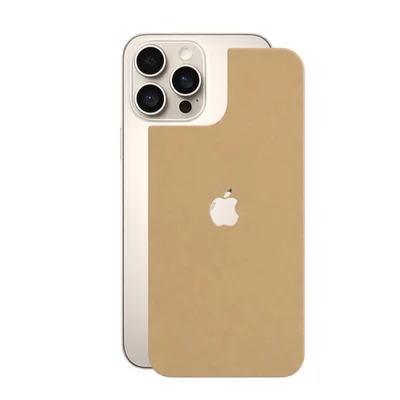 Película Para Iphone 16 Pro Max - Traseira Efeito Couro Bege - Gshield