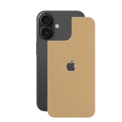 Película Para Iphone 16 - Traseira Efeito Couro Bege - Gshield