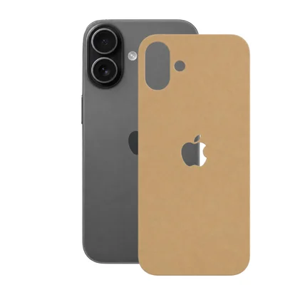 Película Para Iphone 17 - Traseira Efeito Couro Bege - Gshield