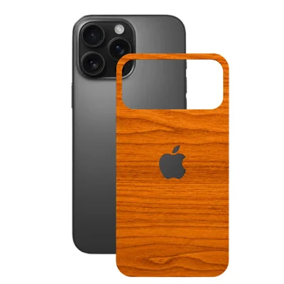 Película Para Iphone 16 Pro Max - Traseira Efeito Madeira Clara - Gshield