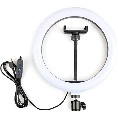 Ring Light Aro 10 " Com Suporte LED Luz Foto Vídeo