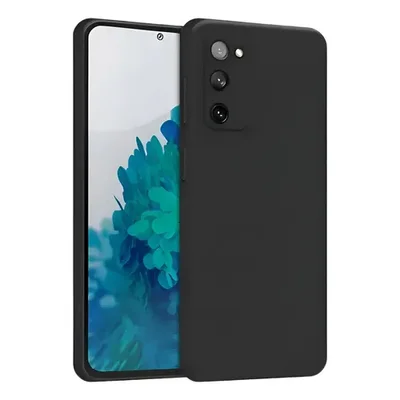 Capa Capinha Silicone Aveludada Para Samsung Galaxy S20fe S20 Fe 5g Preto