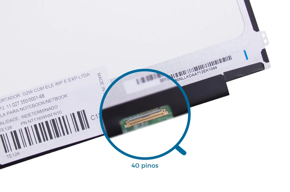 Tela Para Notebook Samsung Chromebook Xe303c12-h01uk 11.6" Hd 40 Pinos Fosca Tela Para Notebook Samsung Chromebook Xe303c12-h01uk 11.6" Hd 40 Pinos Fosca