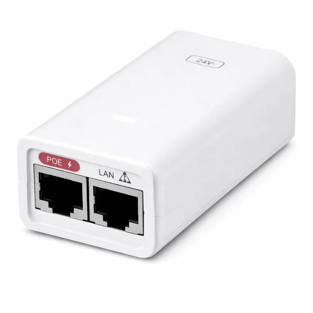 Imagem 2 de 5 do produto Fonte Poe Ubiquiti 24v 0.3a Gigabit Poe-24-7w-g