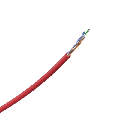 Cabo De Rede Intelbras Impact Giga Cat6 Utp Cmx 4p 100m Vermelho Ig6cvm