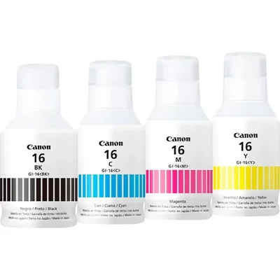Kit 4 Refil De Tinta Gi16 Gx6010 Gx7010 Pigmentada Bk/c/m/y