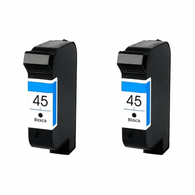 Cartucho De Tinta Hp 45 51645a Compatível | Hp Deskjet 710 950 1100 Kit 2 Peças
