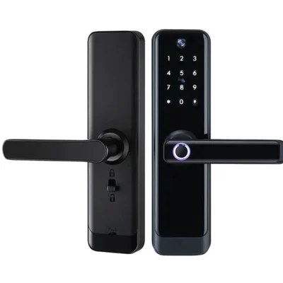 Fechadura Digital Inteligente Wi-fi Com Câmera Hd Visão Noturna Biometria Senha Cartão Rfid Ic App Tuya Smart