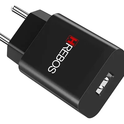 Fonte Turbo Ultrarrápido 18w Hs-165 Melhor Carregamento Preto