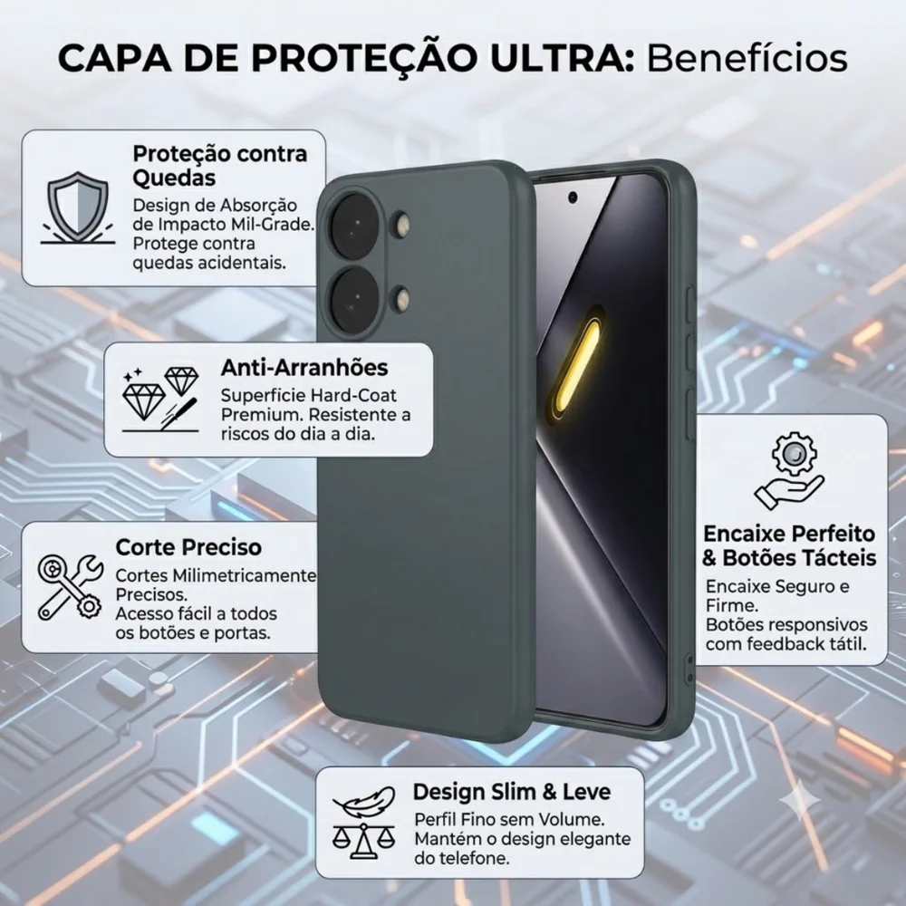 Imagem 2 de 5 do produto Capa Capinha Case Premium Para Xiaomi Poco X8 Pro Max