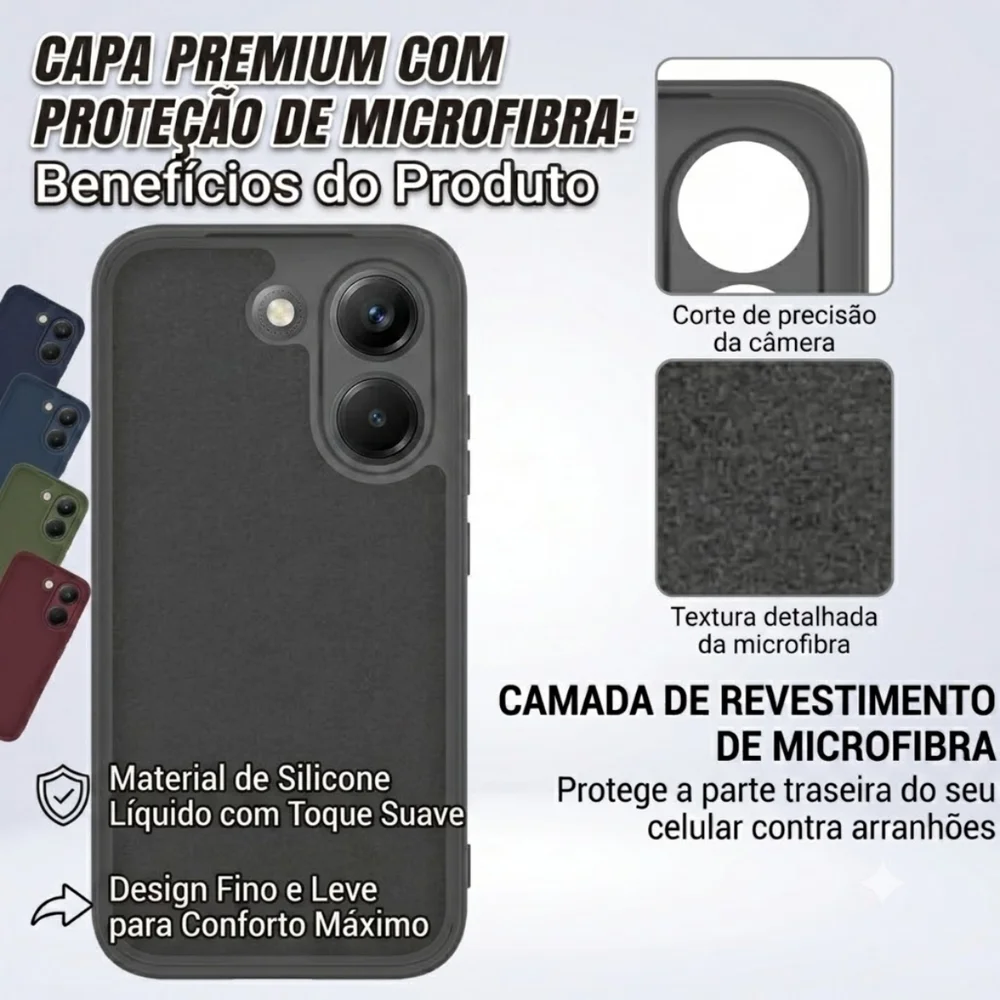Imagem 3 de 5 do produto Capa Capinha Case Premium Para Xiaomi Poco X8 Pro Max