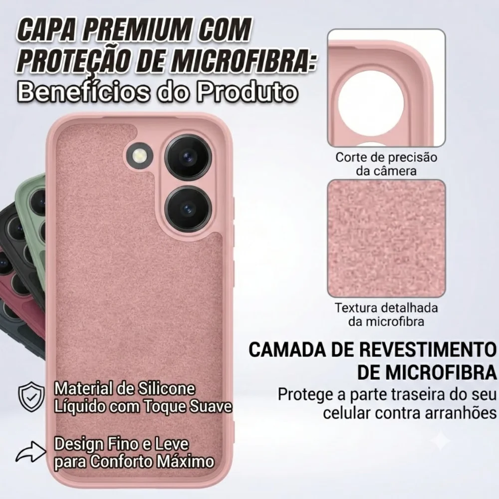 Imagem 3 de 5 do produto Capa Capinha Case Premium Para Xiaomi Poco X8 Pro Max