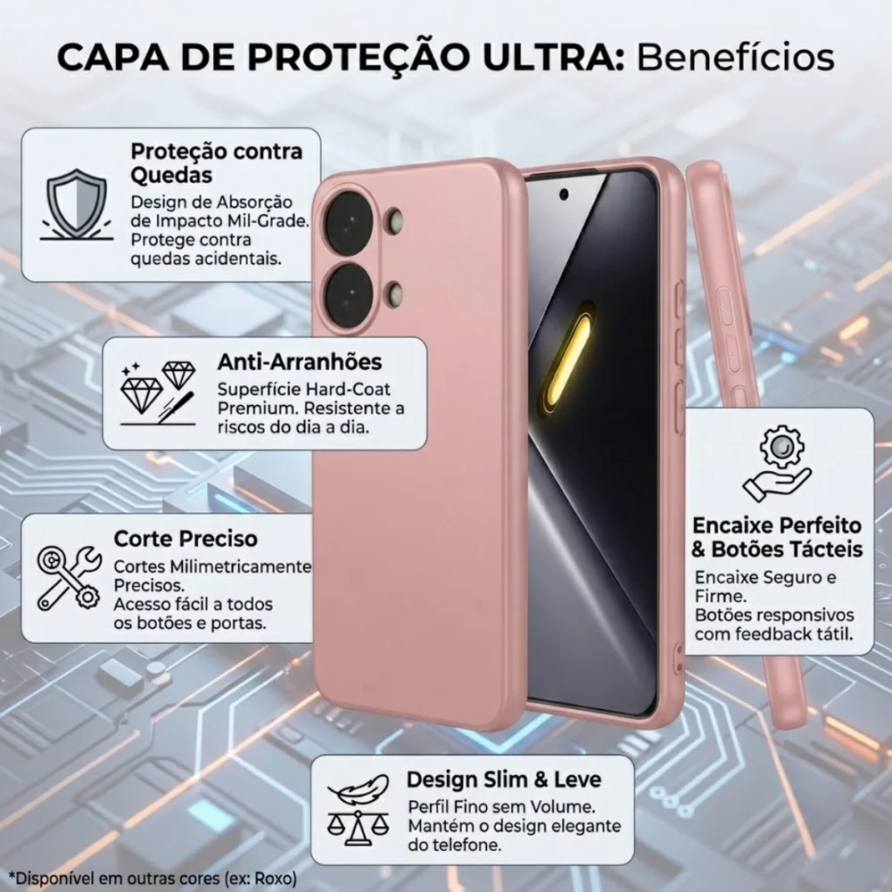Imagem 5 de 5 do produto Capa Capinha Case Premium Para Xiaomi Poco X8 Pro Max