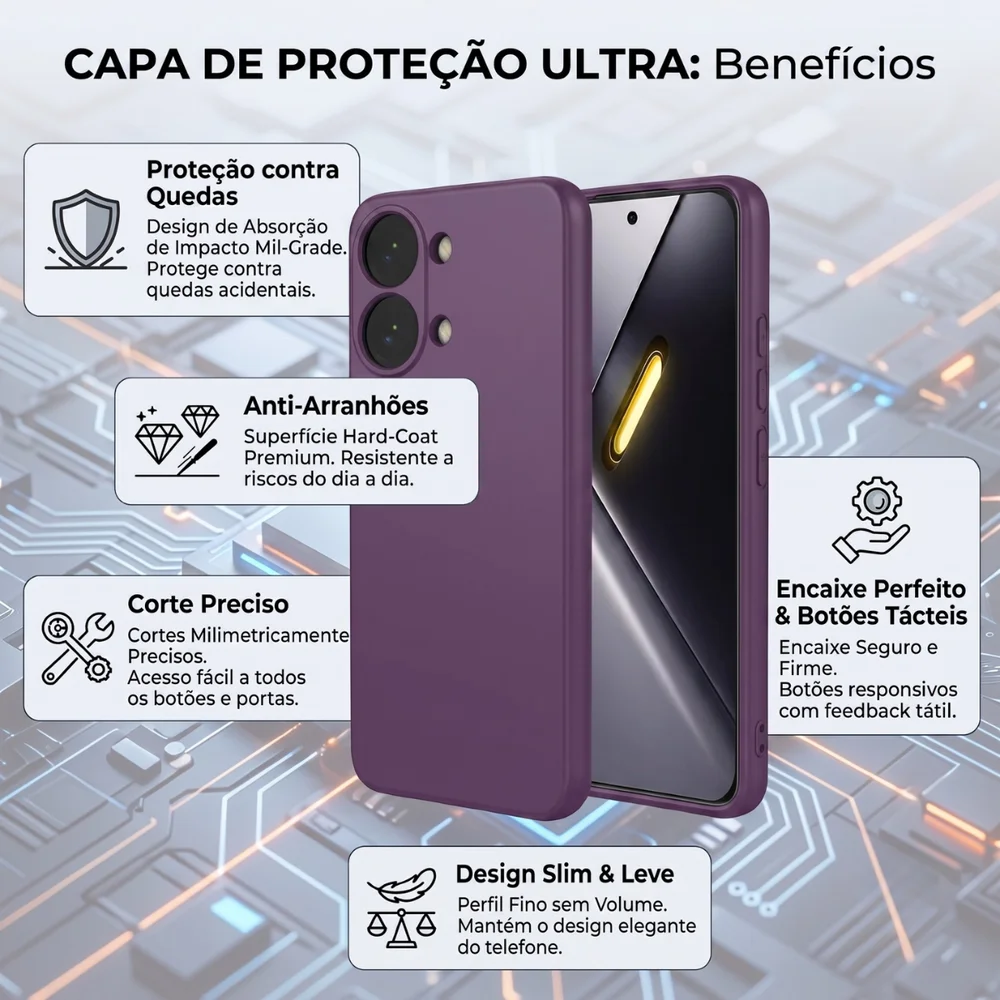 Imagem 5 de 5 do produto Capa Capinha Case Premium Para Xiaomi Poco X8 Pro Max