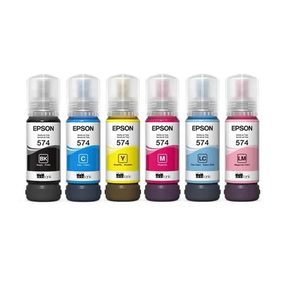 Kit De Refil 6 Cores Tinta 574 T574 Para L8050 L18050