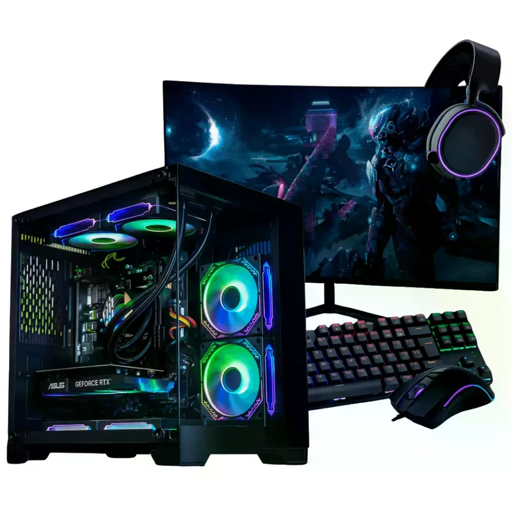 PC Gamer Completo Intel Core i7, Rx 580, 16gb, SSD 480GB, 500w 80 Plus, Fi1tu388-e