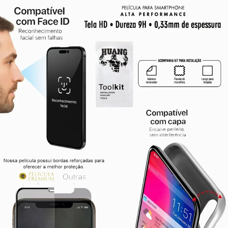Película De Vidro 3d Compatível Com Motorola Moto Edge 70 E Edge 70 Air | Tela Inteira | Alta Resistência | Proteção Película De Vidro 3d Compatível Com Motorola Moto Edge 70 E Edge 70 Air | Tela Inteira | Alta Resistência | Proteção