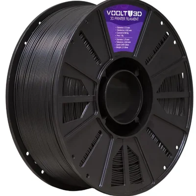 Filamento Impressora 3d Abs 1kg Preto High Speed Premium Voolt 3d