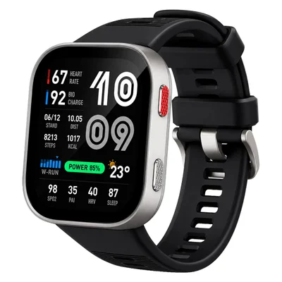 Smartwatch Amazfit Bip Max, 46mm, AmoLED 5.3cm, Gps, Mapas Gratuitos, Ia, Chamadas, Prata