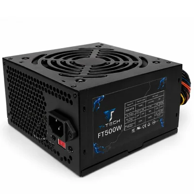 Fonte Atx 500w Real 12” T Tech Gamer