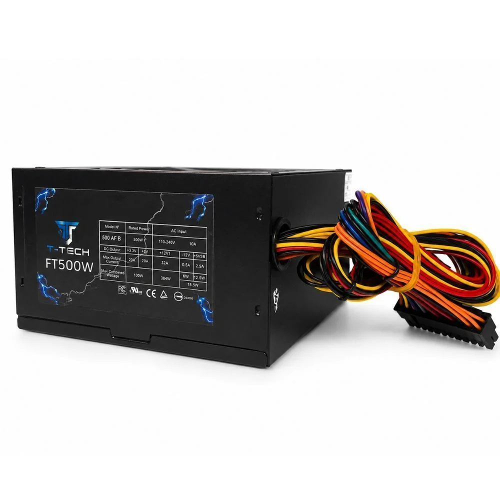 Fonte Atx 500w Real 12” T Tech Gamer Fonte Atx 500w Real 12” T Tech Gamer