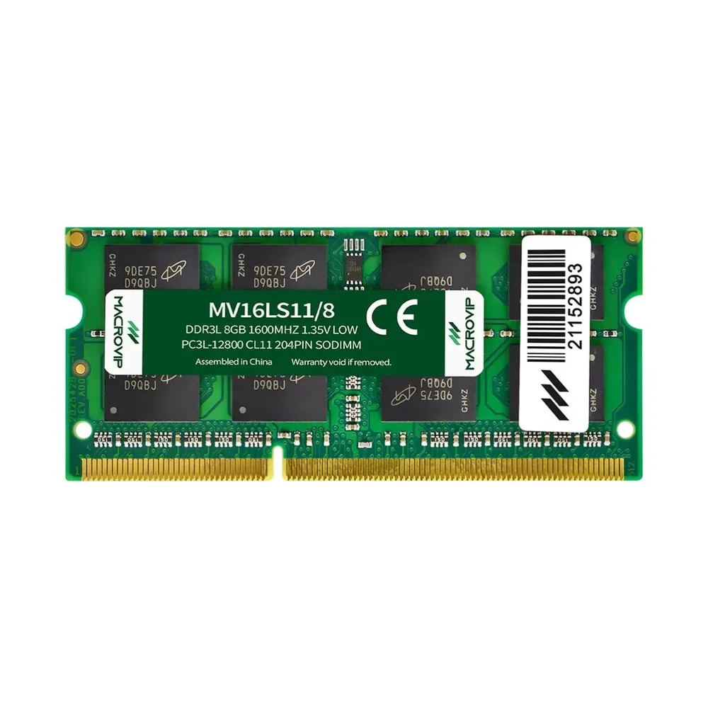 Memoria Para Notebook Macrovip Ddr3l 8GB 1600mhz Mv16ls11 8