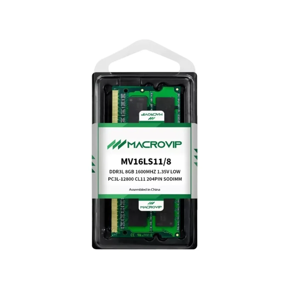 Imagem 3 de 3 do produto Memoria Para Notebook Macrovip Ddr3l 8GB 1600mhz Mv16ls11 8