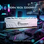 Memoria Para Desktop Ddr4 16gb 3200mhz Com Dessipador Prata Prosetup  Avanshare