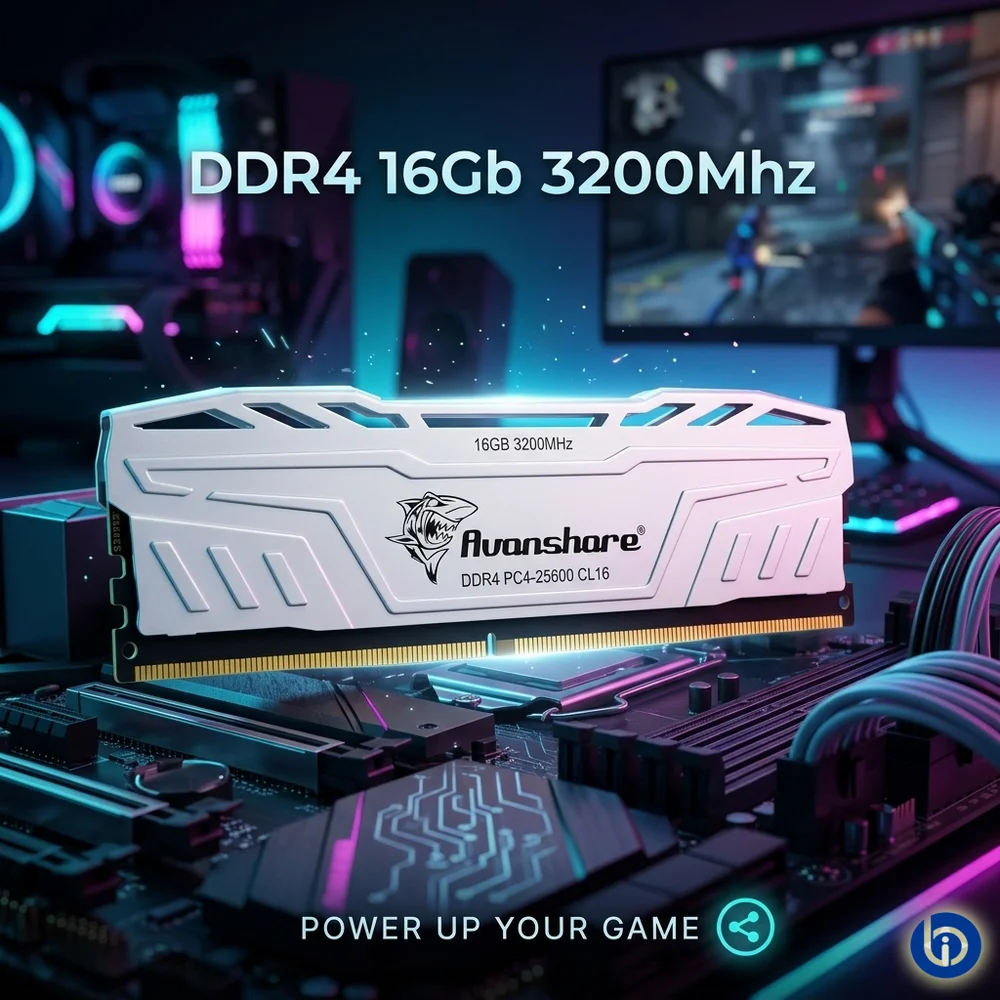 Memoria Para Desktop Ddr4 16gb 3200mhz Com Dessipador Prata Prosetup Avanshare Memoria Para Desktop Ddr4 16gb 3200mhz Com Dessipador Prata Prosetup Avanshare