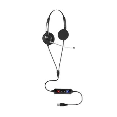 Headset Htu-310 Biauricular Usb